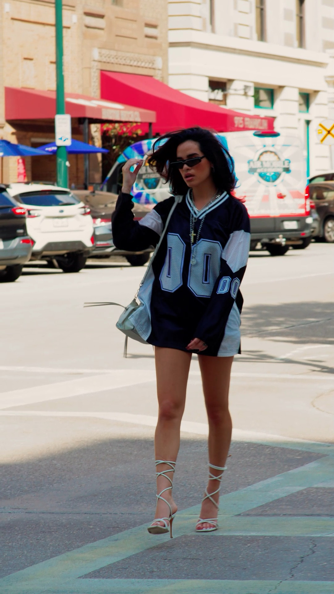 One of my favorite fits! This jersey is such a cute fit dressed up or down. 