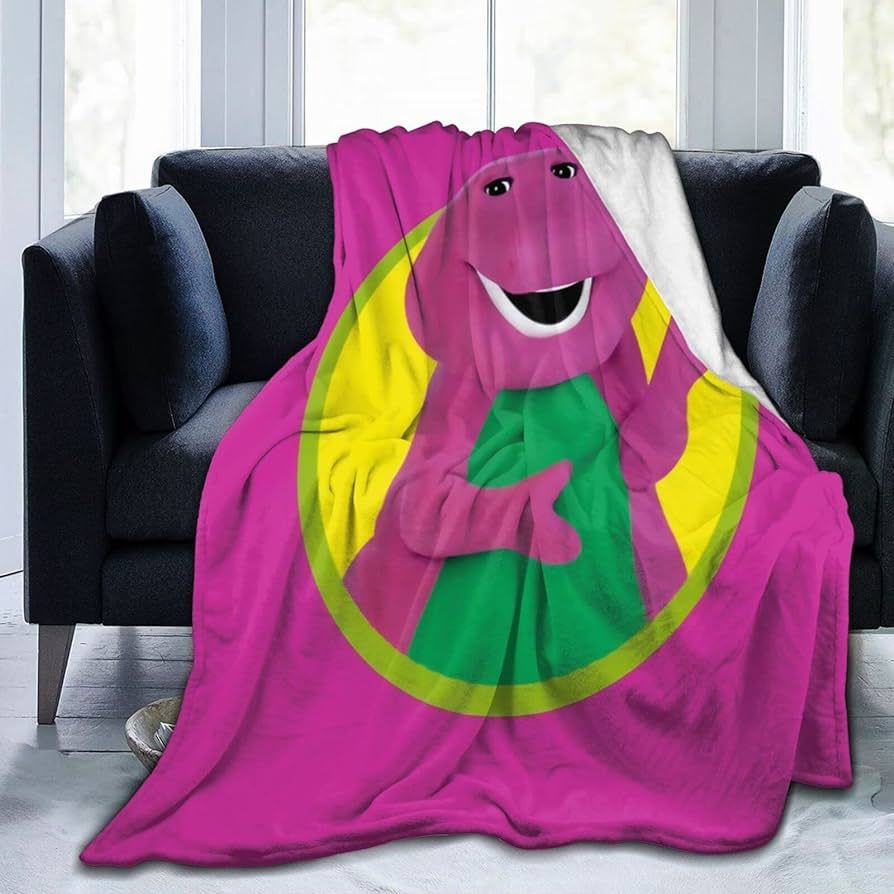 ORPJXIO Blanket Barney Show and Friends Throw Flannel Blanket Bed Blanket for Couch Sofa Bedroom ... | Amazon (US)