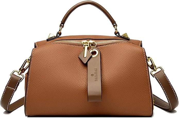 Crossbody Bags for Women Shoulder Bags Faux Leather Handbag Dual Straps, Dual Directional Zipper ... | Amazon (US)