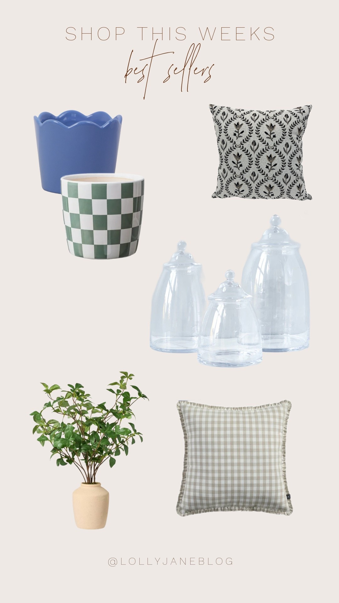 Shop this weeks best LTK sellers! ✨

This week’s best sellers are mostly from Walmart, and Target. Walmart always has the best options for planters and throw pillows. 
And Target is my go to place for any fake plant decor! Paynes gray with the glass canister set is such a fun favorite as well! 👏🏼💕

#LTKSaleAlert #LTKSpringSale #LTKSeasonal