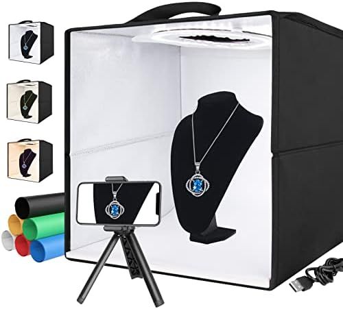 Amazon.com : UBeesize Portable Photo Studio Light Box, 12” × 12” Mini Photo Lightbox & Small... | Amazon (US)