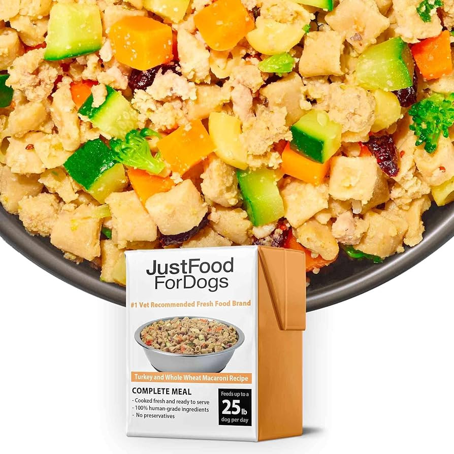 JustFoodForDogs Pantry Fresh Wet Dog Food, Complete Meal or Dog Food Topper, Turkey & Whole Wheat... | Amazon (US)