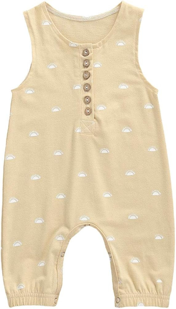 hunan Infant Baby Boys Girls Striped Romper Sleeveless Short Jumpsuit One-Piece Outfit... | Amazon (US)