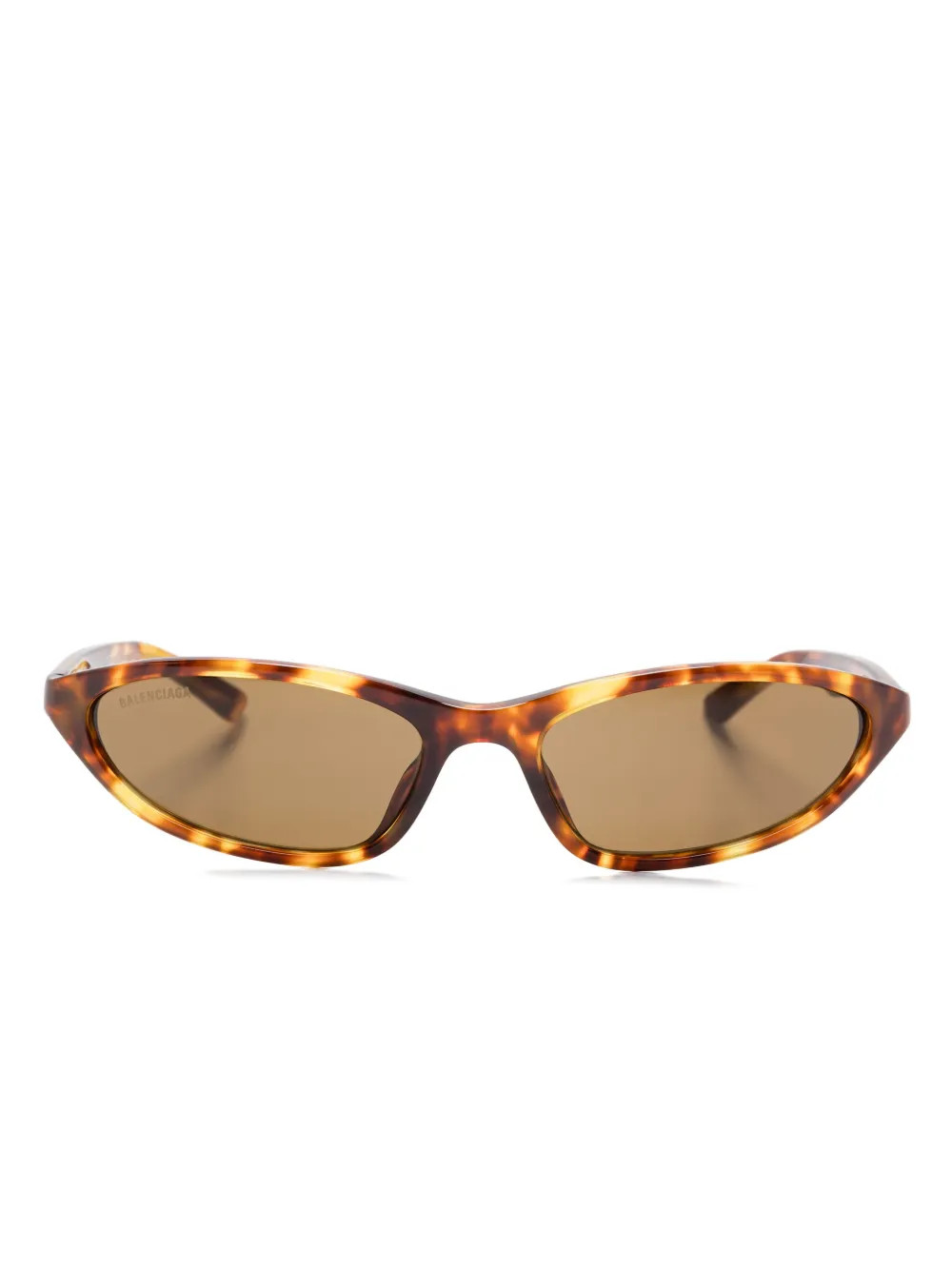 Balenciaga Eyewear 0402 Sunglasses | Brown | FARFETCH AO | Farfetch Global