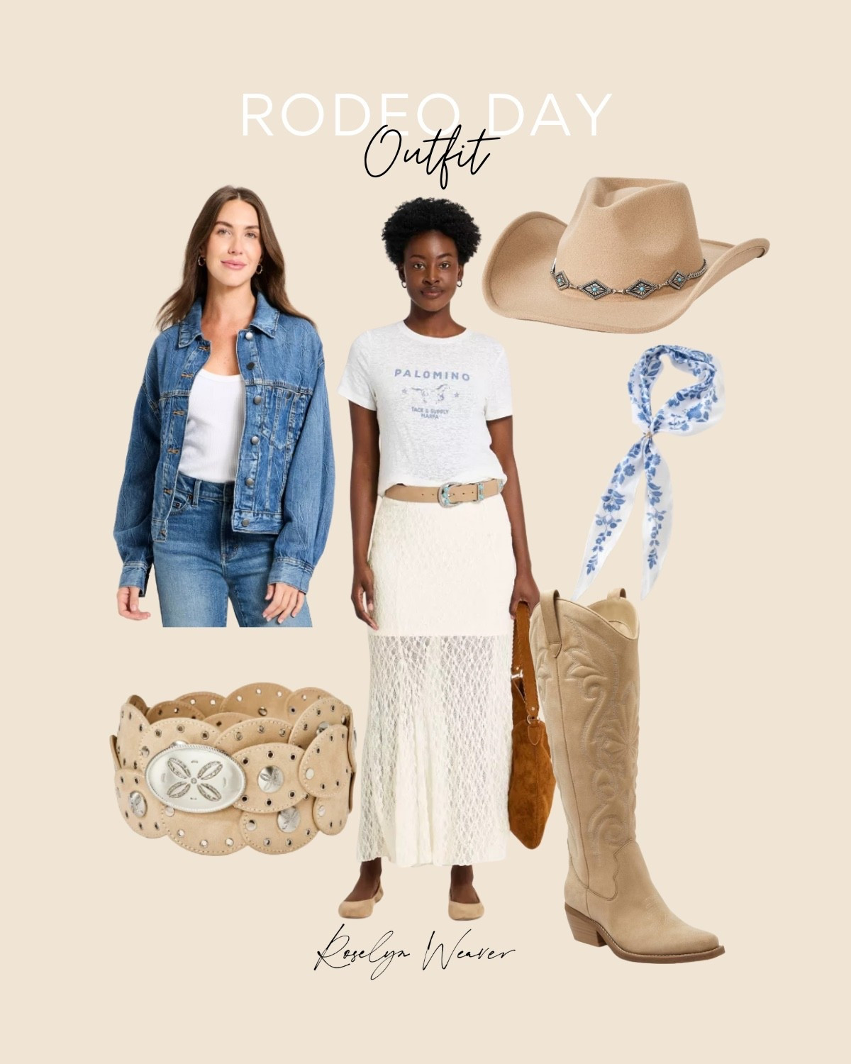 Beige & blue rodeo outfit 

Lace maxi sheer skirt, denim jacket, western outfit, tall western riding boot 

#LTKootd #LTKSeasonal #LTKSaleAlert