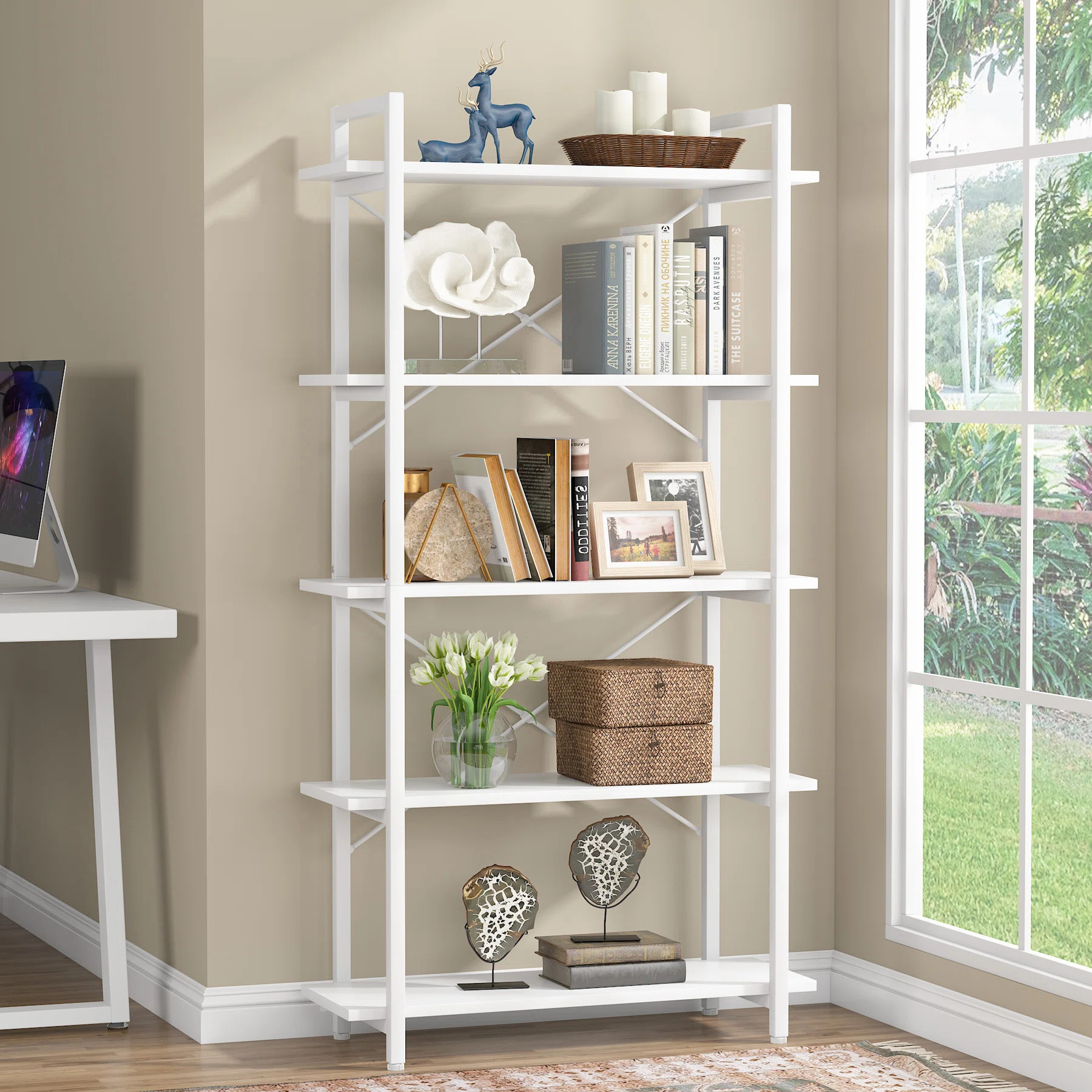 17 Stories Metzli Unfinished Etagere Bookcase & Reviews | Wayfair | Wayfair North America