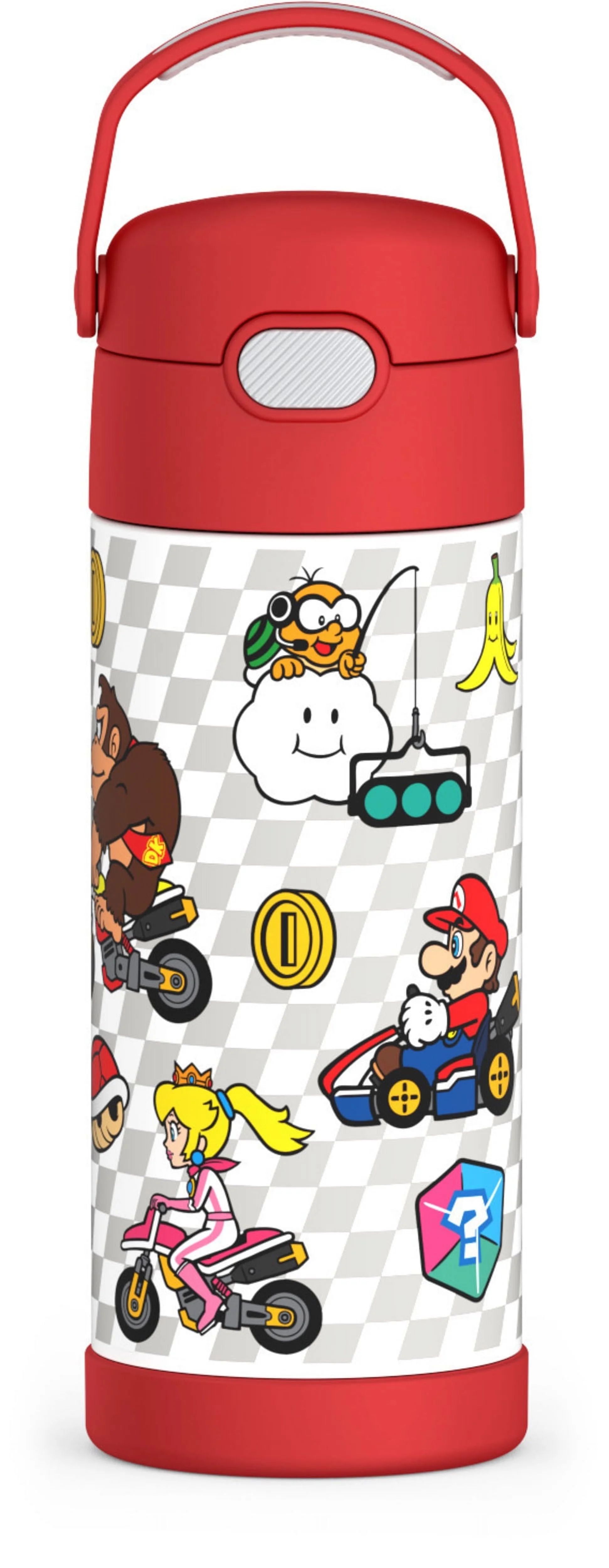 Thermos Stainless Steel FUNtainer Bottle with Straw, Super Mario Bros, 14 Fluid Ounces - Walmart.... | Walmart (US)