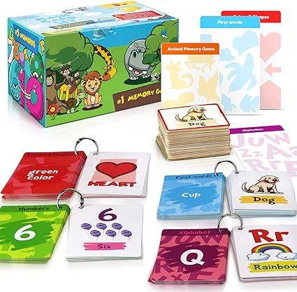 Simplified Flash Cards For Toddlers - 5x Fun Learning Flashcard Sets For Kids - Homeschool Learni... | Amazon (US)
