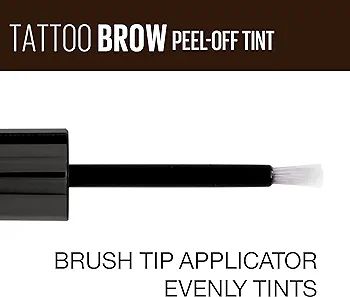 Maybelline New York Eyebrow Tint, With Tip Brush Applicator, Peel Off Formula, Tattoo Brow Longla... | Amazon (CA)