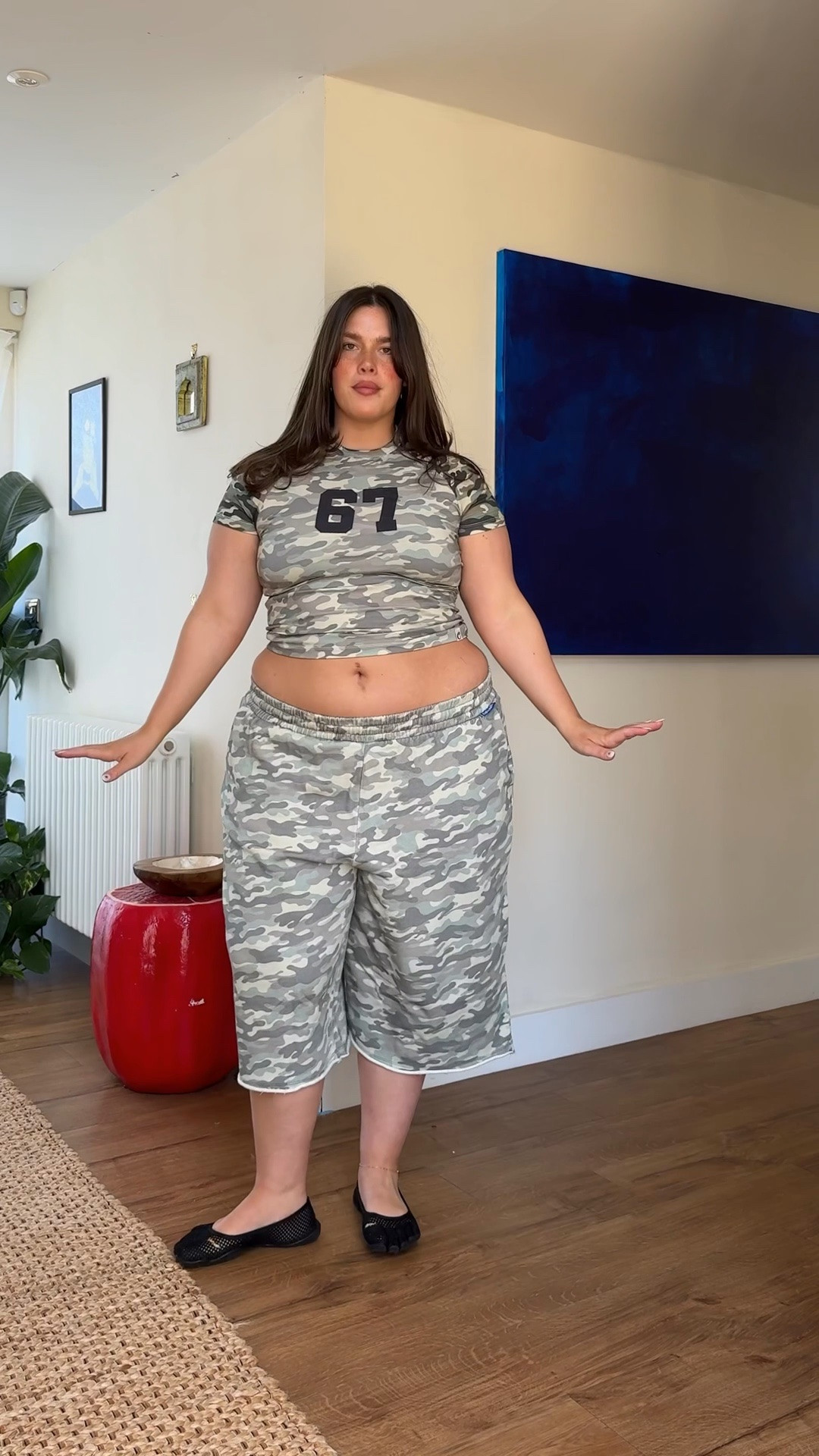 Camoholic wearing large in both! The shorts are sold out but they are from asos- collusion! 
Product code: 156089389


#LTKuk #LTKsummer #LTKplussize