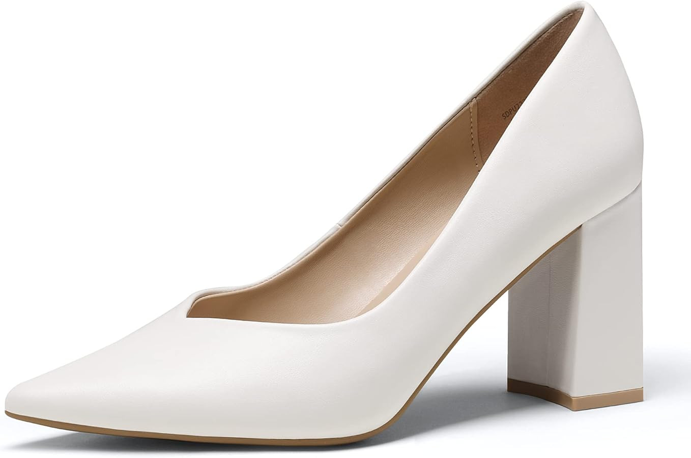 DREAM PAIRS Women’s High Chunky Closed Toe Block Heels Pointed Toe Wedding Party Elegant Slip O... | Amazon (US)