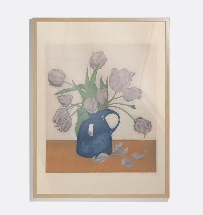 Tulips in a Jug Framed Reproduction Wall Art Print | Rejuvenation