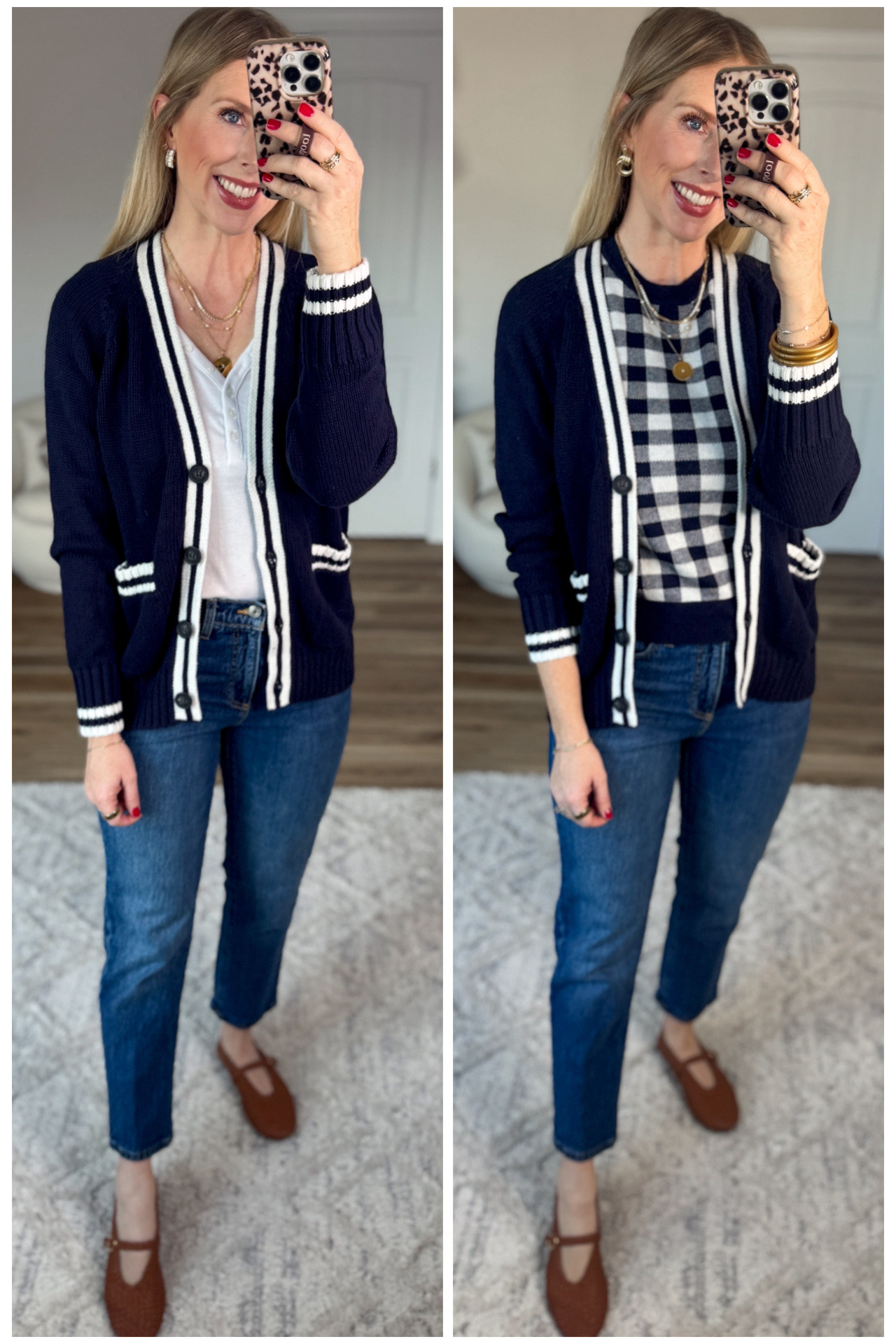 2 ways to style this navy grandpa cardigan from Walmart! 

#LTKFindsUnder50 #LTKootd