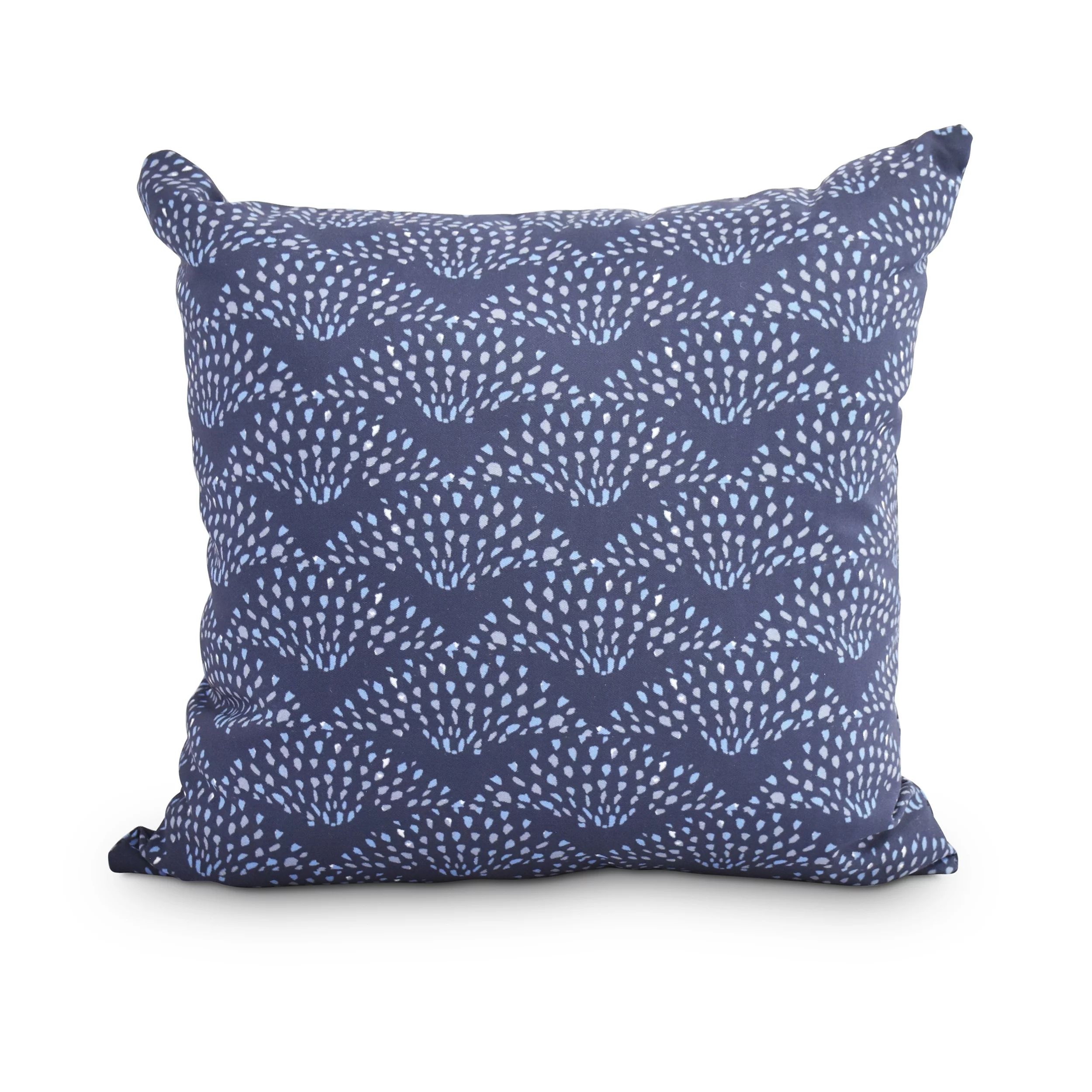 Simply Daisy, 16" x 16" Fan Dance Blue Geometric Print Decorative Outdoor Throw Pillow | Walmart (US)