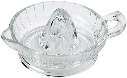 HIC Citrus Juicer Reamer with Handle and Pour Spout, Heavyweight Glass | Amazon (US)