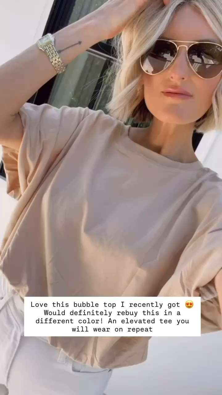 I love the bubble hem on this basic tee! It makes it a little more fun! Such a cute Amazon find! Wearing S/4!

Loverly Grey, closet staples, Amazon, basic tee, bubble tee, white jeans, spring outfit 

 #LTKSeasonal