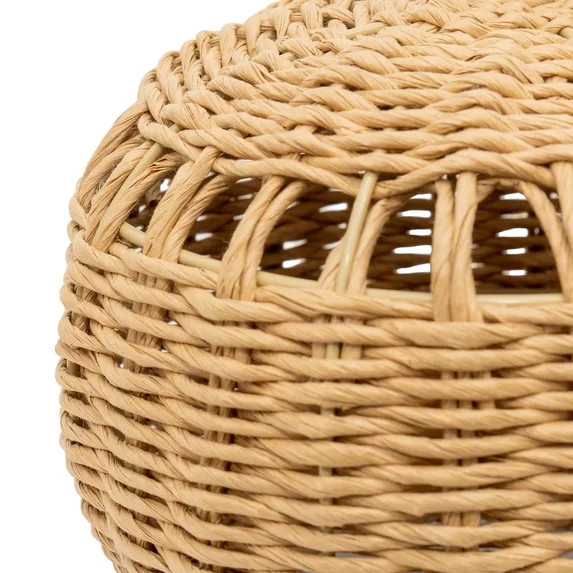My Texas House Fall Woven Pumpkin Tabletop Decoration, Natural, 9" | Walmart (US)