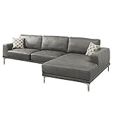 Poundex Sectional, Antique Grey | Amazon (US)