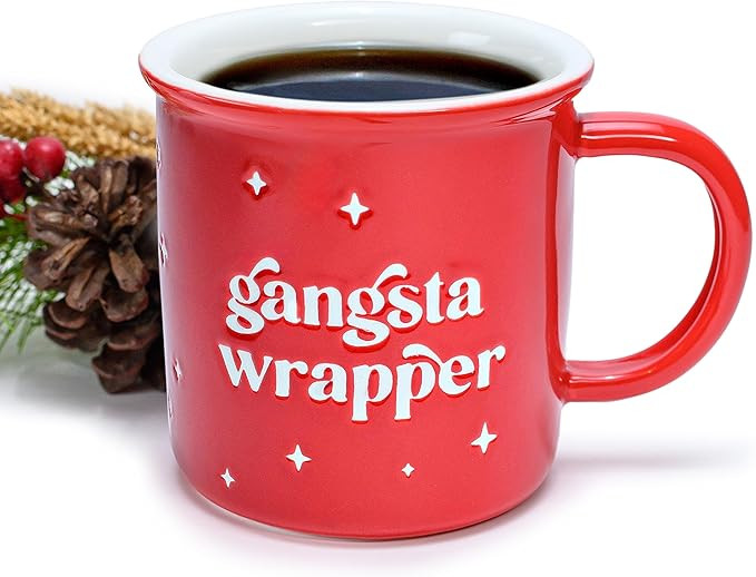 MAINEVENT Gangsta Wrapper Christmas Mugs Coffee 11 Ounce, Gangsta Wrapper Coffee Mugs Christmas, ... | Amazon (US)