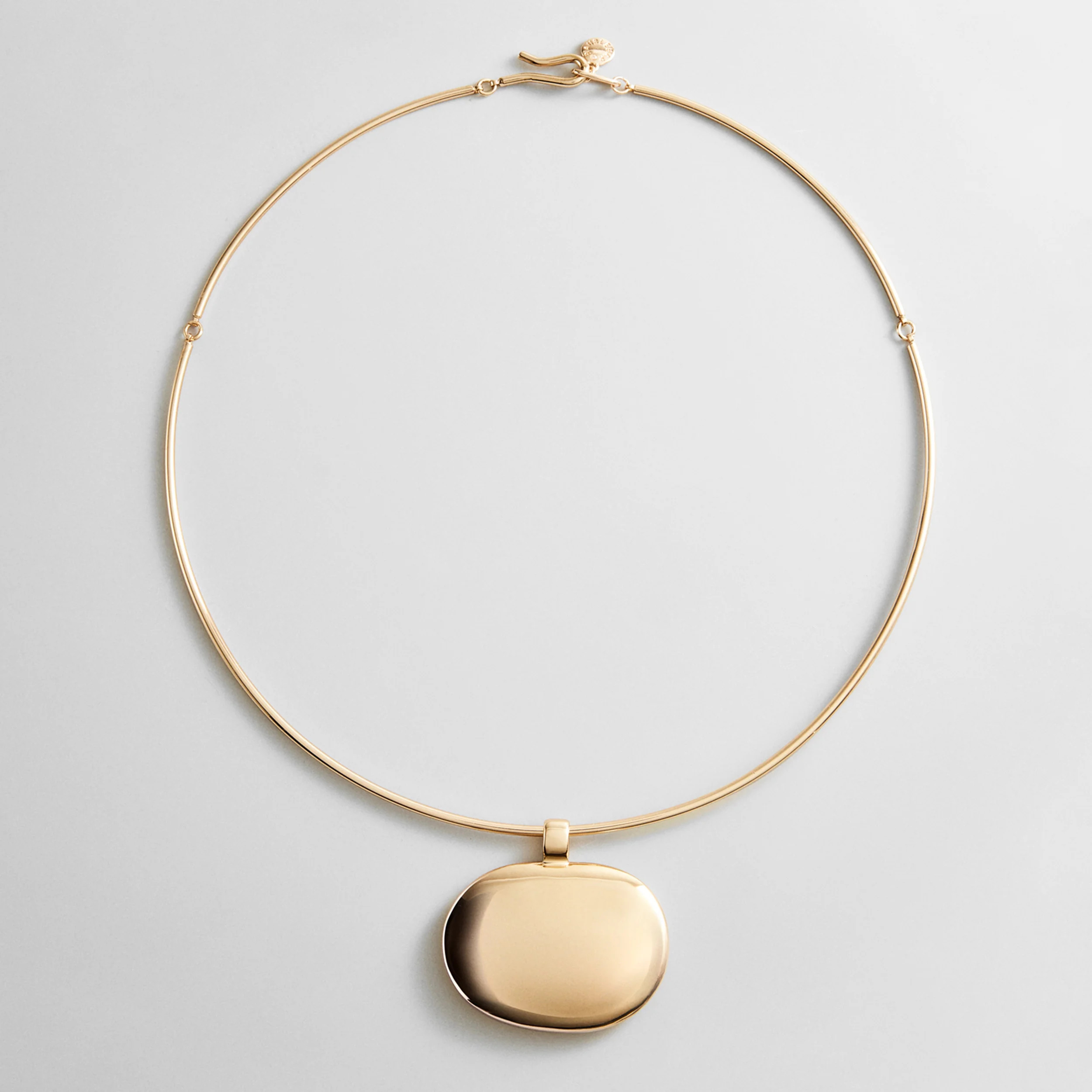 Brandy Pendant Collar Necklace - Gold | BaubleBar