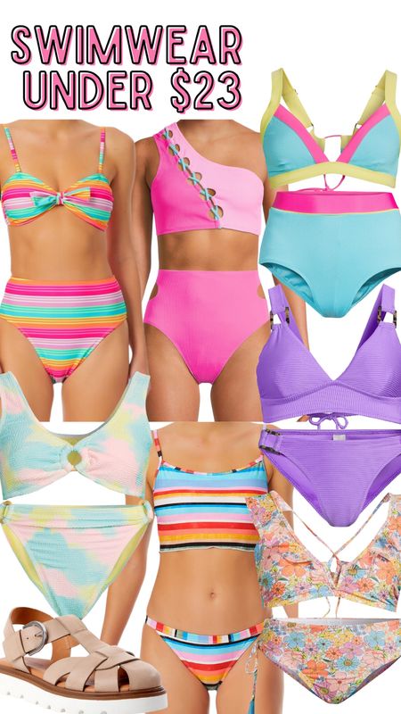 Affordable swim / rainbow colored swimsuit / swimwear / vacation style / Walmart fashion / Walmart finds 

#LTKswim #LTKFind #LTKunder50