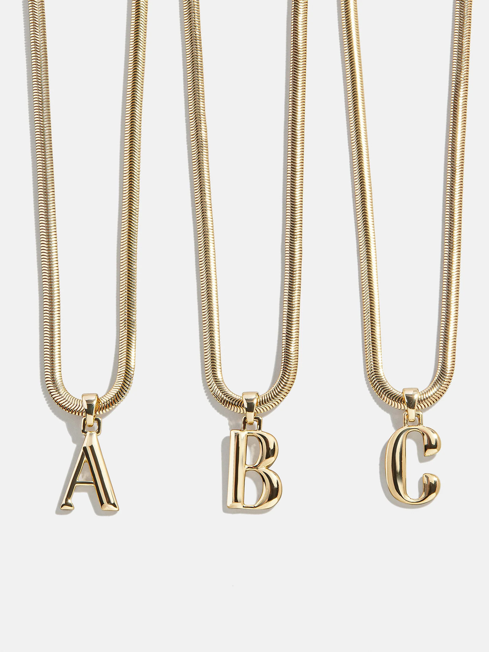Gia Initial Necklace - Gold | BaubleBar
