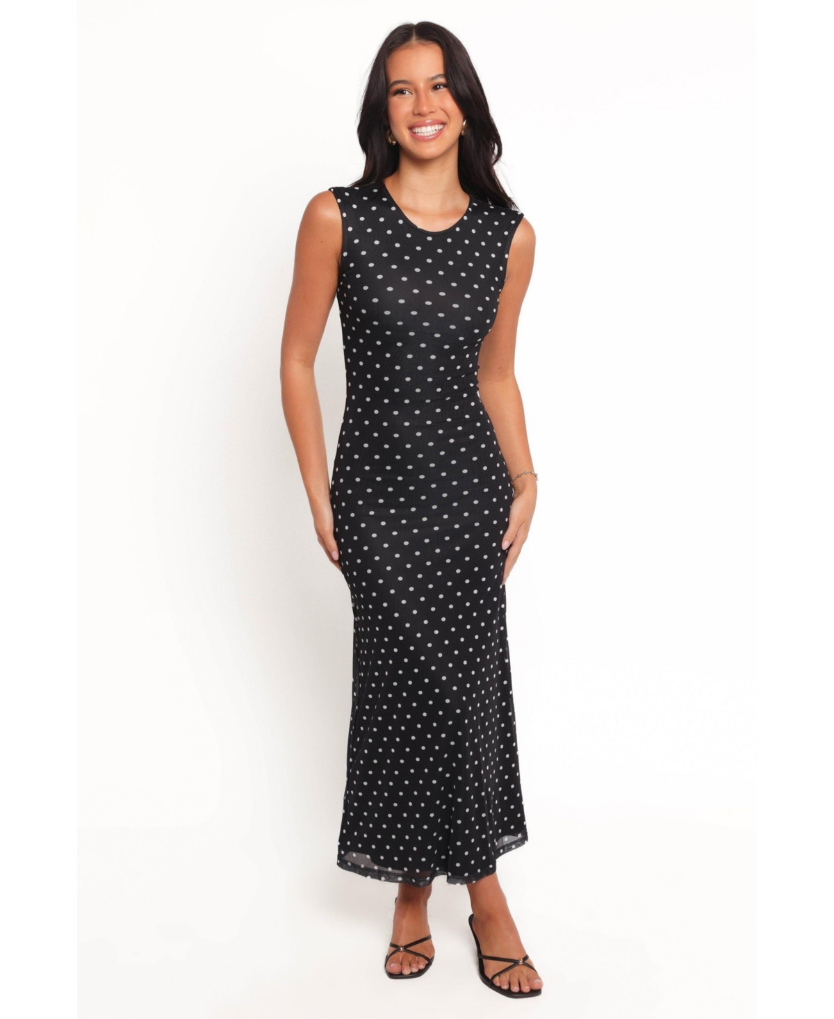 Petal and Pup Women's Drea Maxi Dress - Black polka dot | Macy's