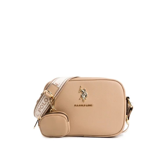 U.S. Polo Assn. Women's Signature Crossbody Bag, Sand | Walmart (US)