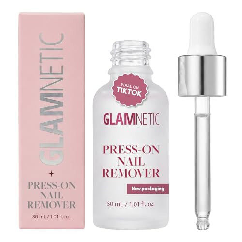 Glamnetic Press On Nail Remover | Odorless, No Acetone, Gentle Press-On Nail Remover Serum for Fake Nails | 30 ml/1.01 fl. oz. | Amazon (US)