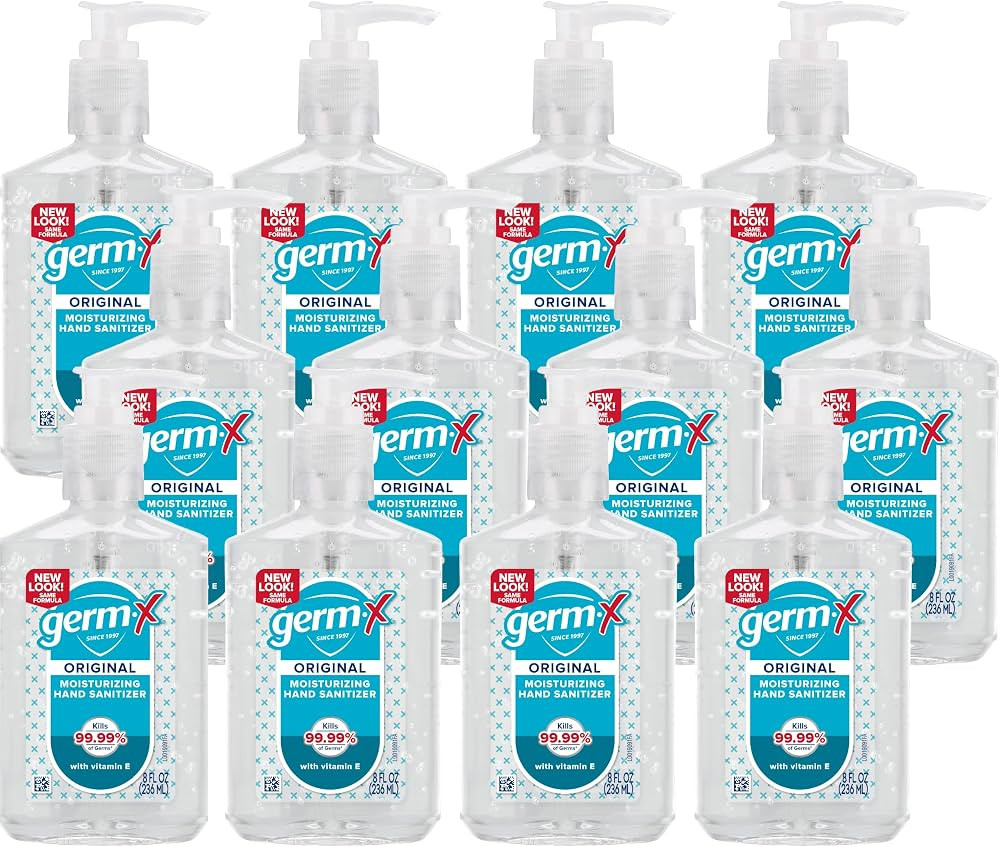 Germ-X Original Hand Sanitizer, Non-Drying Moisturizing Gel with Vitamin E, Instant and No Rinse ... | Amazon (US)