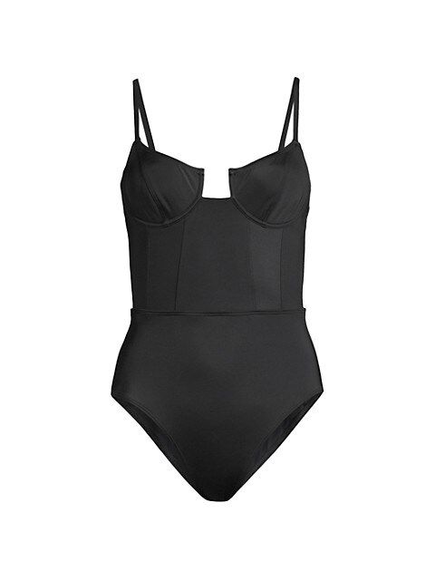 Veronica Notch One-Piece Swimsuit | Saks Fifth Avenue
