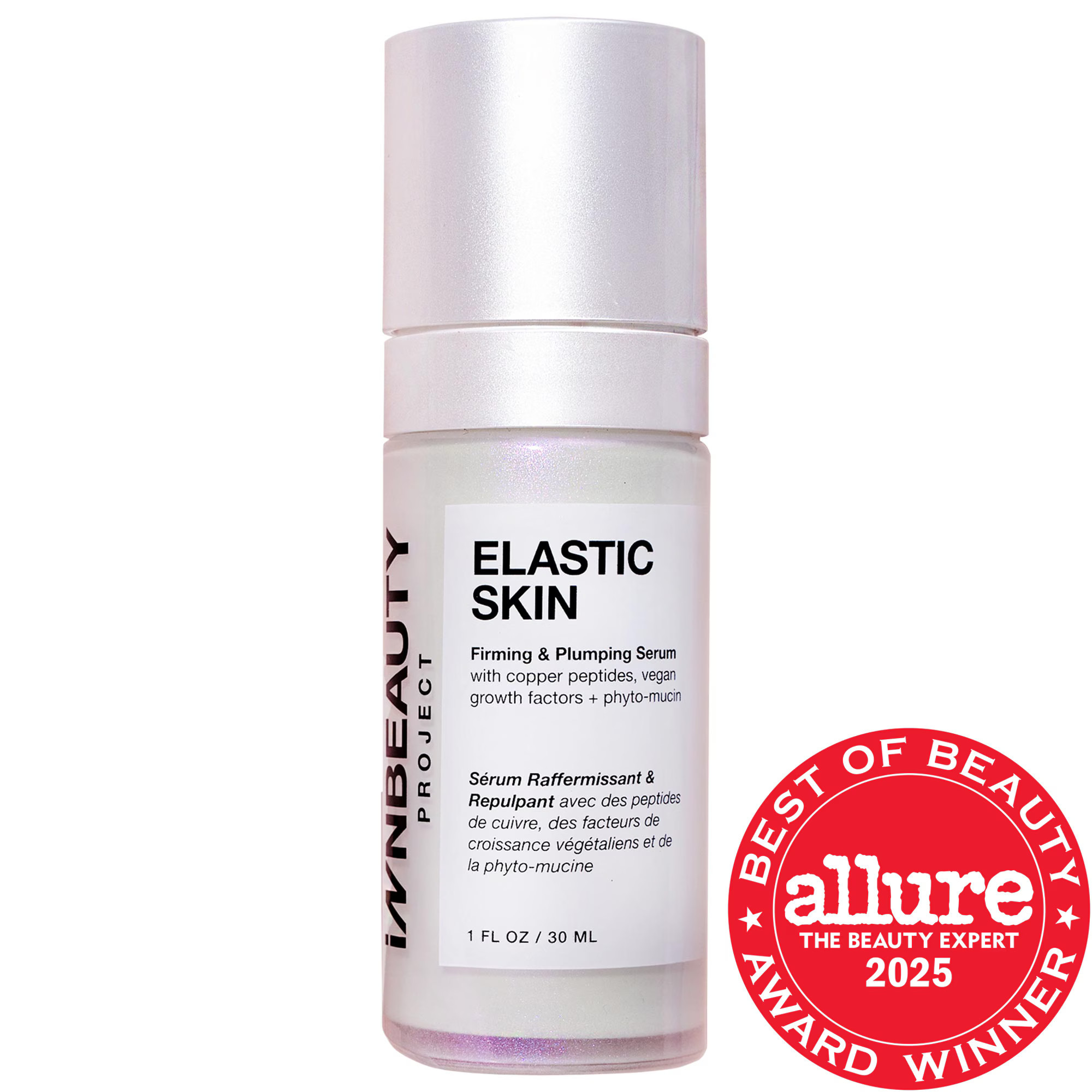 INNBEAUTY PROJECT Elastic Skin Firming & Plumping Vegan Growth Factor Serum with Copper Peptides 1 oz /30 mL | Sephora (US)