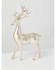 14in Glitter Deer Decor | HomeGoods