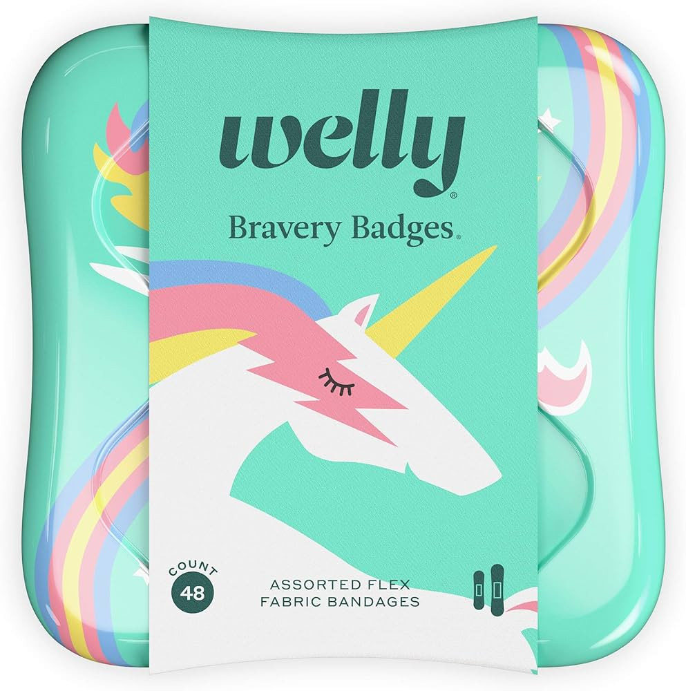 Welly Bandages | Adhesive Flexible Fabric Bravery Badges | Assorted Shapes for Minor Cuts, Scrape... | Amazon (US)