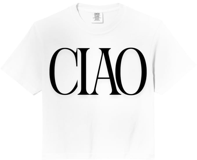 CIAO Chic Trendy Graphic Comfort Colors Crop Top | Amazon (US)