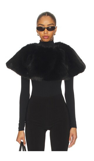 Adrienne Landau Luna Shawl in Black. - size XS-S | Revolve Clothing (Global)