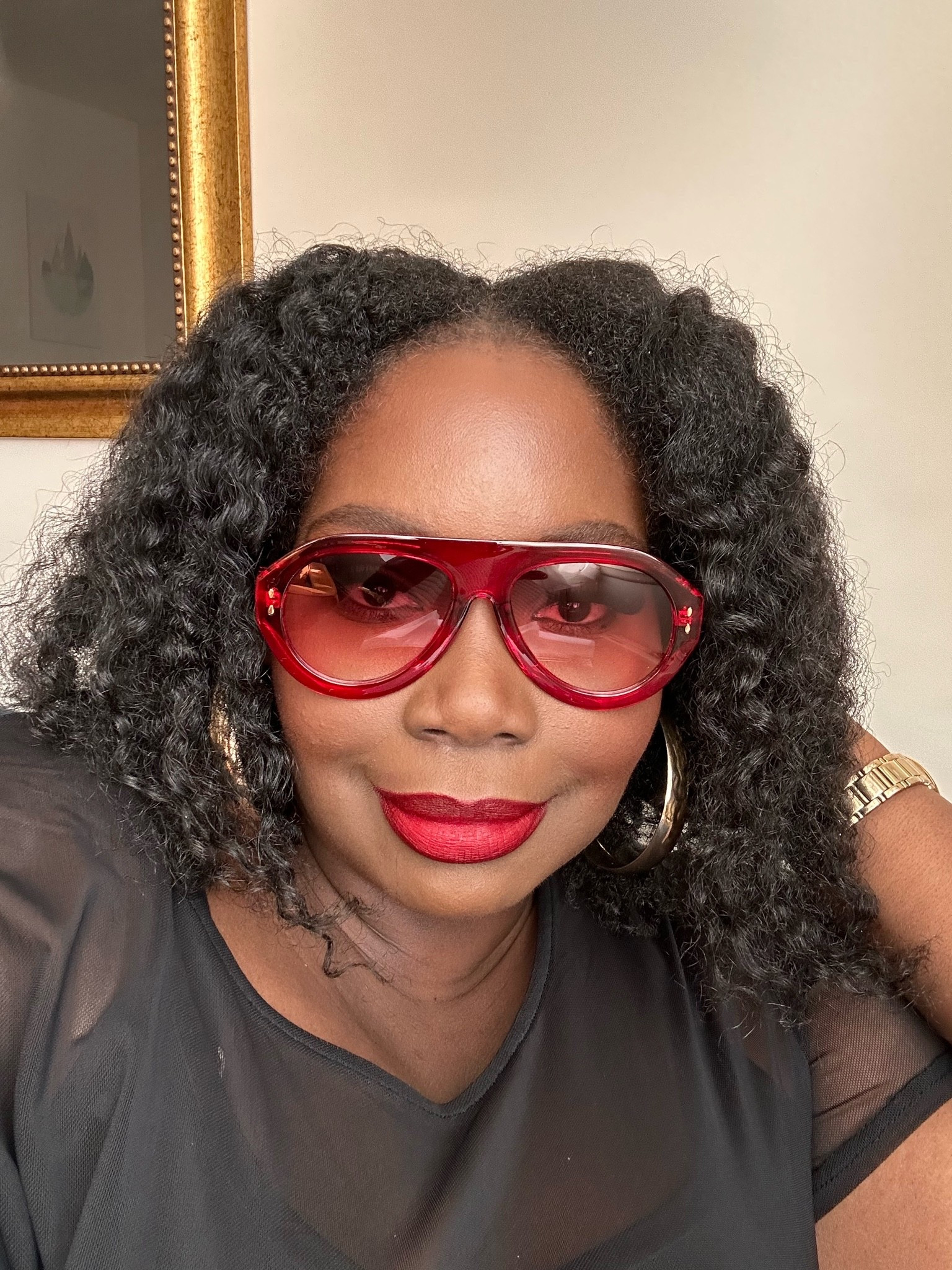 Obsessed with these red tinted gradient frames