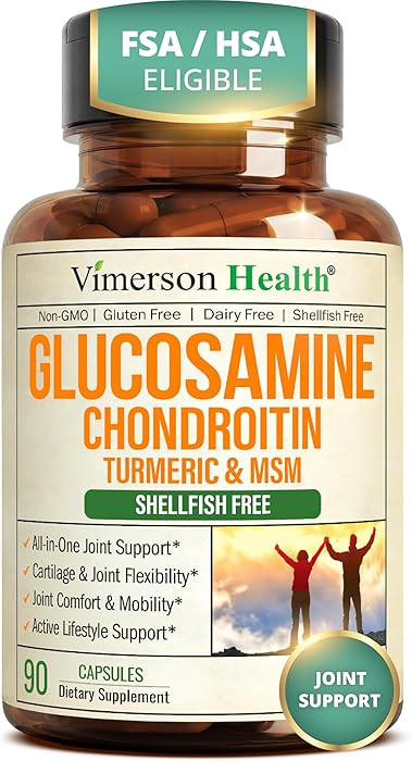Glucosamine Chondroitin MSM \u2013 Joint Support Supplement for Women and Men with Glucosamine Su... | Amazon (US)
