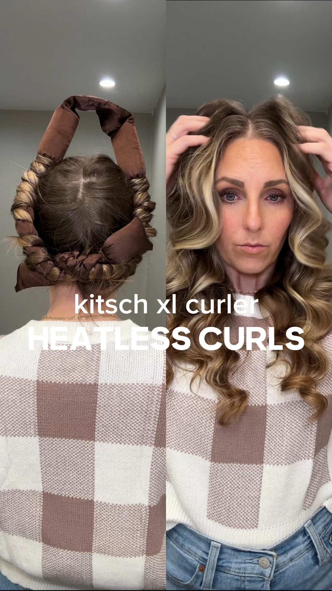 I sized up in the sweater and am wearing my normal size 28 in the denim  