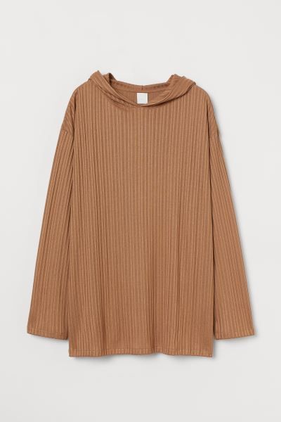 Ribbed Hooded Sweater | H&M (US)