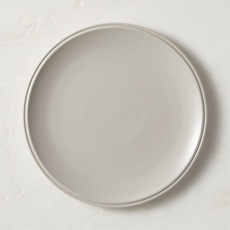 Frette Grey Dinner Plate + Reviews | CB2 | CB2