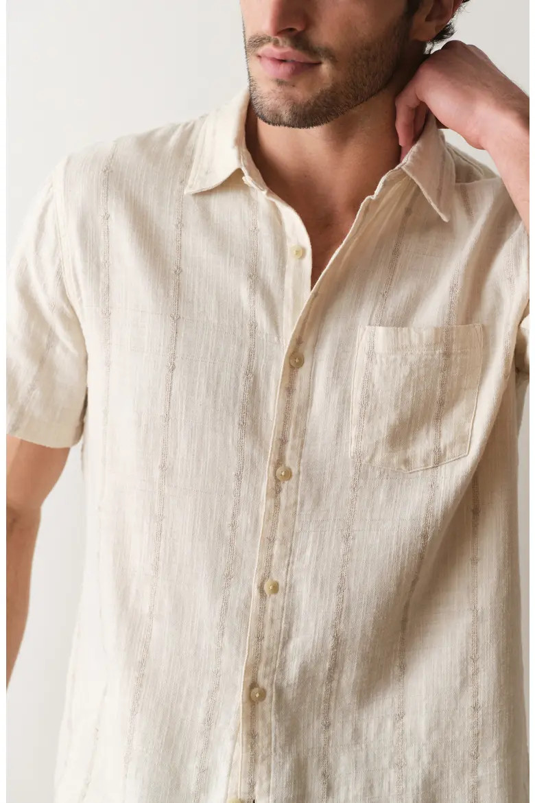 Marine Layer Selvage Short Sleeve Button Up Shirt (Men) | Nordstrom | Nordstrom