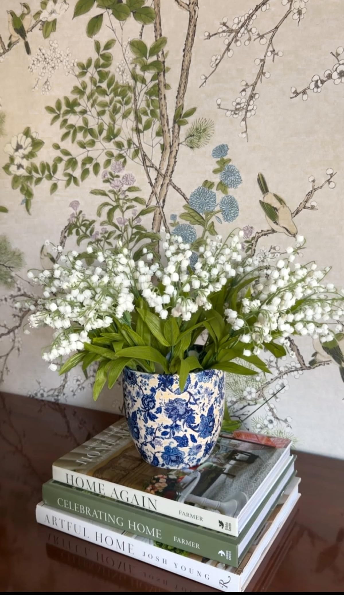 Faux lily of the valley arrangement for your home. Check out these new finds on Amazon! Peep this perfect coffee table book stack 👀 

#homedecor #amazonfinds

#LTKdayinmylife #LTKSeasonal #LTKHome