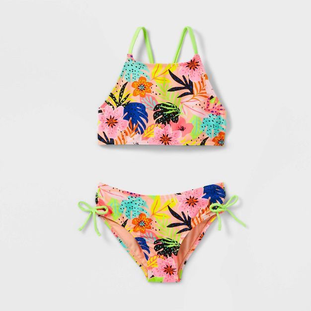 Girls' 'Tropic Like Its Hot' Bikini Swimsuit - Cat & Jack™ | Target