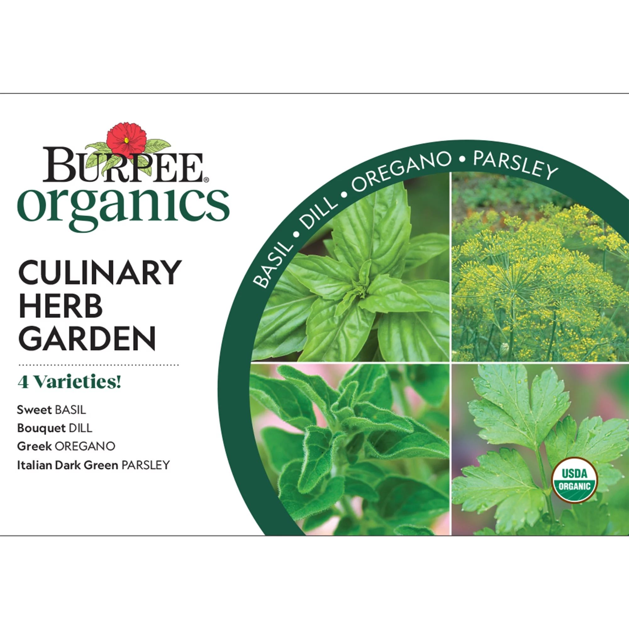 Burpee Organic Culinary Herb Garden Starter Garden Herb Seed Collection - Non-GMO, Organic Herb S... | Walmart (US)