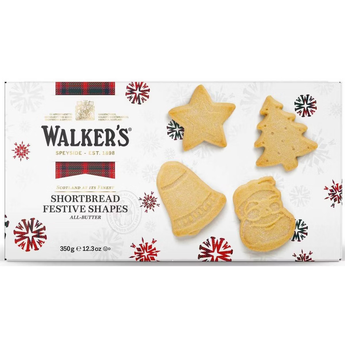 Walker's Shortbread Large Festive Shapes - 12.30oz | Target