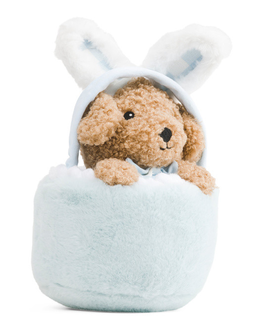 8x13 Easter Basket Puppy Pillow | TJ Maxx