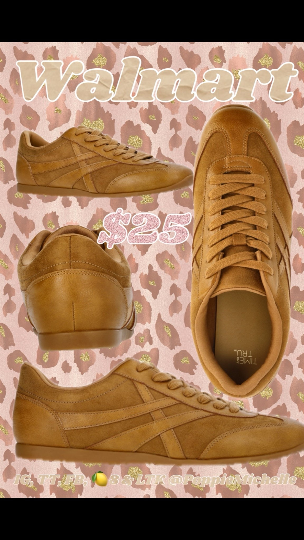 How cute are these little brown sneakers. 

The low/slim profile make them some of my favorites. They are true to size and you can wear them all day. 

Brown sneakers. Brown tennis shoes. Walmart brown sneakers. Walmart Brown, tennis shoes. Low profile, tennis shoes, tan, tennis shoes, tan sneakers, caramel colored sneakers. 



#LTKFindsUnder50 #LTKootd