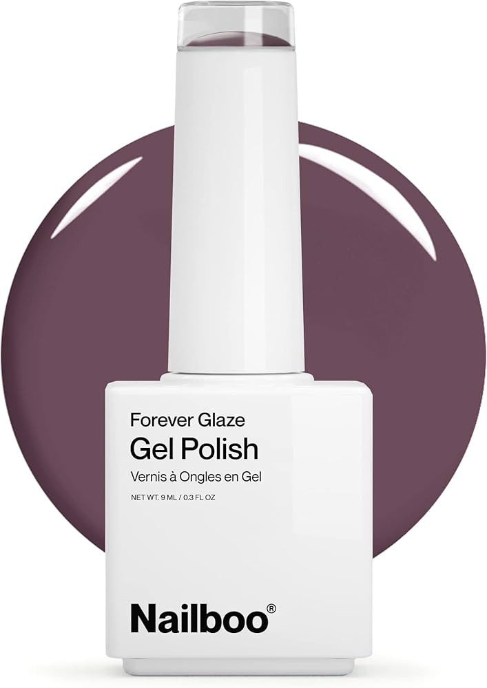 Nailboo PREMIER Forever Glaze Gel Nail Polish, (Dusty Purple) Cloudberry LED Nail Lamp Gel Polish... | Amazon (US)