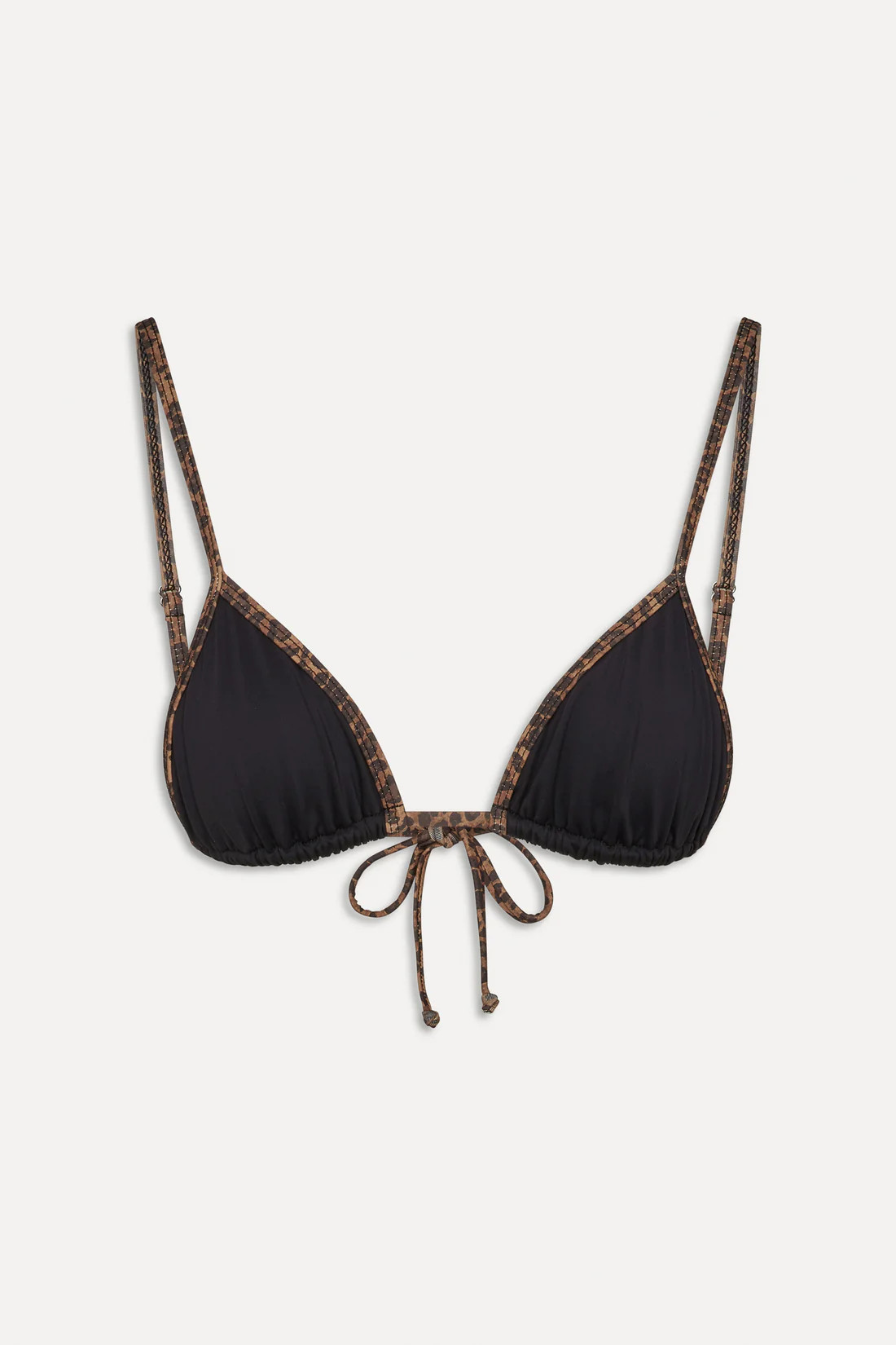 x BELLA HADID Lumia Triangle Bikini Top - Lucky Leopard | Frankies Bikinis